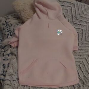 Light Pink Paw Print Hoodie - Cozy Pet Hoodie